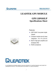 Leadtek LR9101LP Specification Sheet