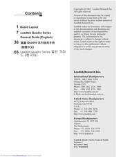 Leadtek Quadro2 MXR Manual