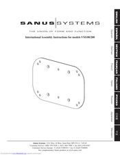 Sanus Systems VisionMount VM100 Assembly Instructions Manual