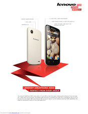 Lenovo IDEAPHONE A800 Specification