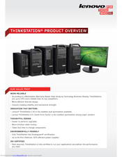 Lenovo ThinkStation E31 SFF Product Overview
