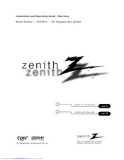 Lg Zenith HCS5610 Installation And Operating Manual