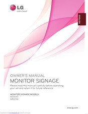 LG M3704C Owner's Manual