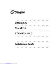 Seagate ST136403LW/LC Installation Manual