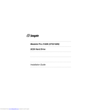 Seagate ST52160N Installation Manual