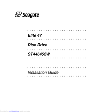 Seagate Elite 47 Installation Manual