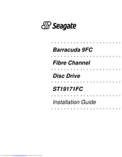 Seagate Barracuda 9FC Installation Manual