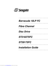 Seagate ST39175FC Installation Manual