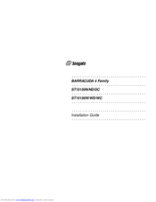 Seagate BARRACUDA 4 Installation Manual