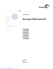 Seagate Barracuda 7200.8 Serial ATA Product Manual