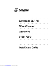 Seagate Barracuda 9LP FC ST39173FC Installation Manual