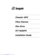 Seagate CHEETAH 18FC Installation Manual