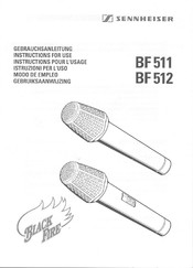 Sennheiser Black Fire BF 511 Instructions For Use