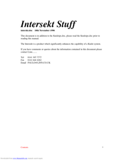 Linn Intersekt RER16 Manual