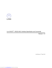 Linn KINOS Specification And Commands