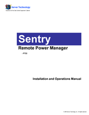 Server Technology Sentry PT22 Installation And Operating Manual