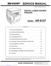 Sharp AR-5127 Service Manual