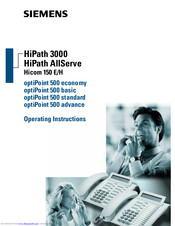 Siemens HiPath AllServe Operating Instructions Manual