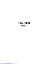 Singer 246K46 Service Manual