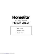 Homelite UT20006 Repair Sheet