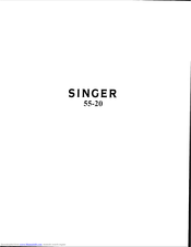 Singer 55-20 Instructions For Using And Adjusting