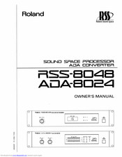 Roland RSS-8048 Owner's Manual