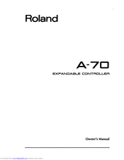 Roland A-70 Owner's Manual