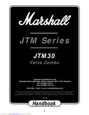 Marshall Amplification JTM30 Handbook