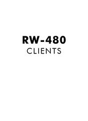 Ricoh RW-480 PLOTCLIENT HDI/ADI Software Manual