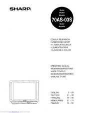 Sharp 70AS-03S Operation Manual