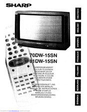 Sharp 70DW-15SN Operation Manual
