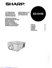 Sharp XG-XV2E Operation Manual