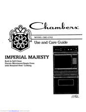 Maytag Chambers CMO-2743 Use And Care Manual