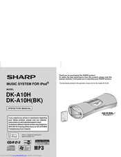 Sharp DK-A10H Operation Manual