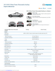 Mazda 2010 MX-5 Miata Specification