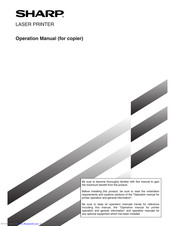 Sharp AR-3551 Operation Manual