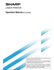 Sharp AR-FX5 Operation Manual