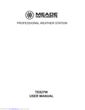 Meade TE827W User Manual