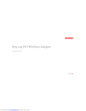 2Wire 802.11g PCI Card Wireless Adapter Installation Manual