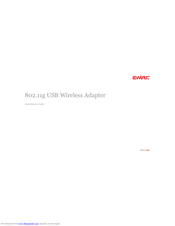 2Wire 802.11g USB Wireless Adapter Installation Manual