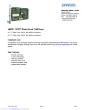 Meinberg VME31 Specification