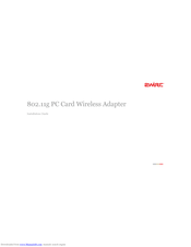2Wire 802.11g PC Card Wireless Adapter Installation Manual