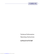 Meinberg GPSGEN1575/MP Operating Instructions Manual