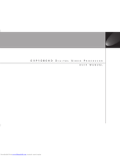 Meridian DVP1080HD User Manual