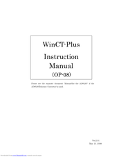A&D WinCT-Plus Instruction Manual
