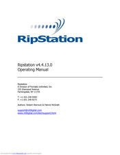 MF DIGITAL Ripstation v4.4.13.0 Operating Manual