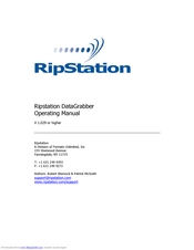 MF DIGITAL Ripstation DataGrabber Operating Manual
