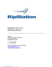 MF DIGITAL Ripstation v4.4.11.0 Operating Manual