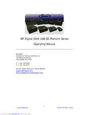 MF DIGITAL 5000 Platform Series Operating Manual