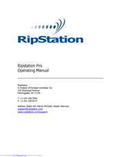 MF DIGITAL Ripstation Pro Operating Manual